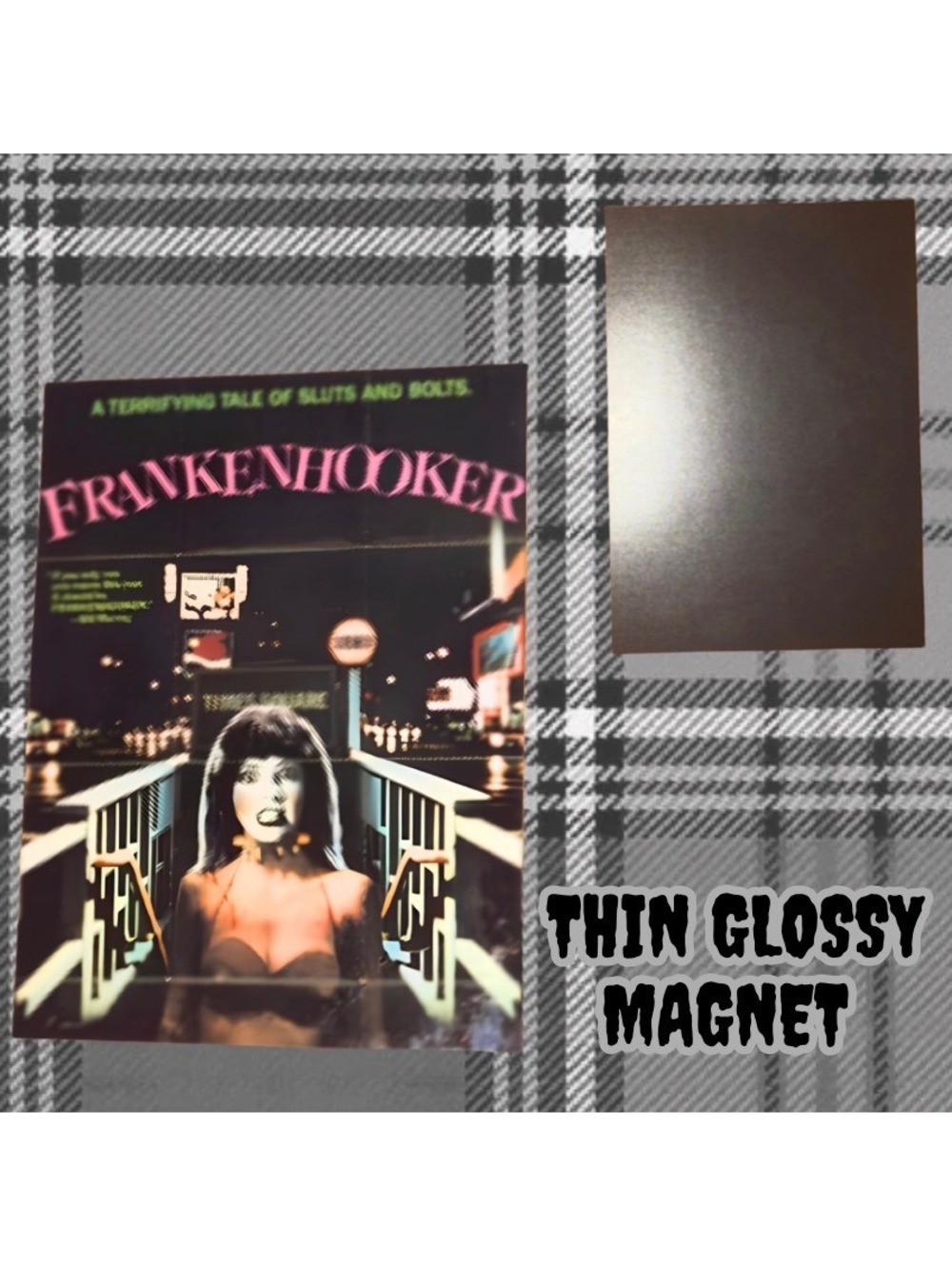 Frankenhooker Movie Poster Handmade Thin Glossy Magnet